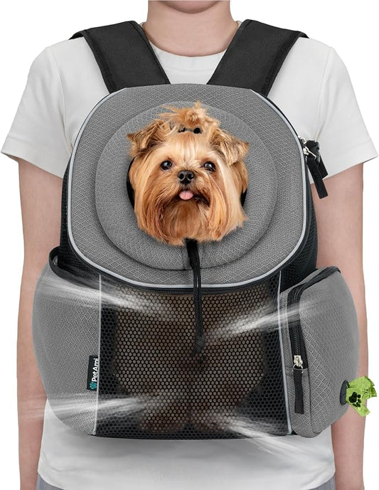 PetAmi Front Carrier Backpack for Dogs and Cats by PetAmi