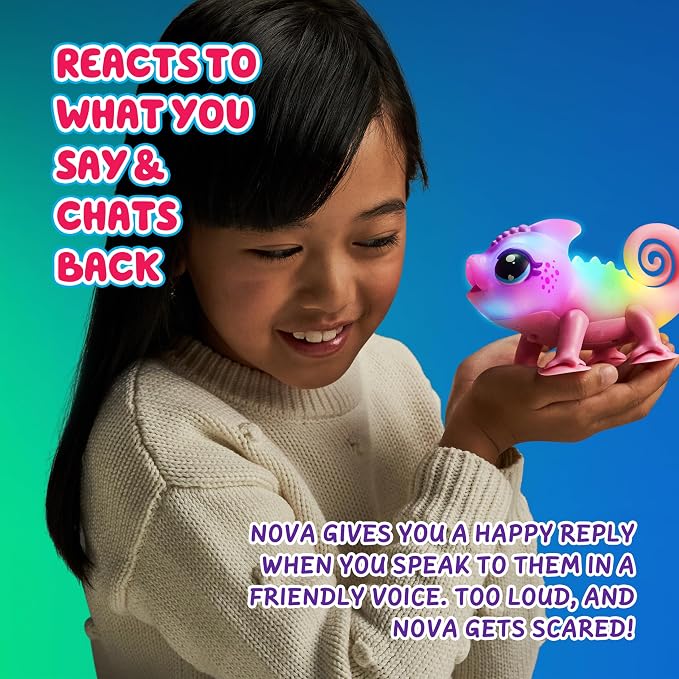 Little Live Pets Nova The Li’l Chameleon Toy, Interactive Light Up Toy Pet - Image 6