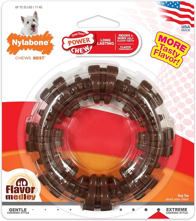 Nylabone Textured Ring Power Chew Toy - Image 9