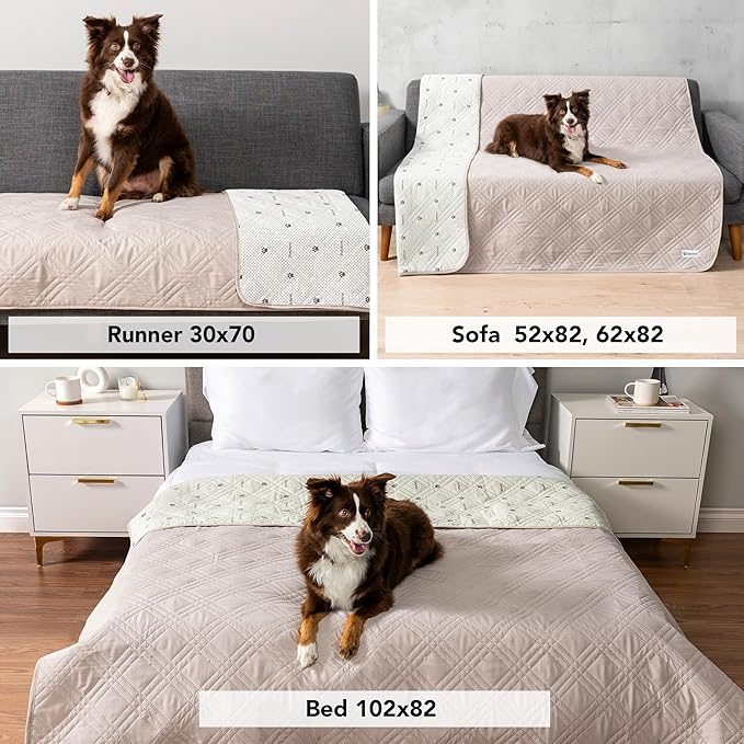 PetAmi Waterproof Couch Cover for Dogs, Waterproof Pet Blanket, Reversible - Image 4