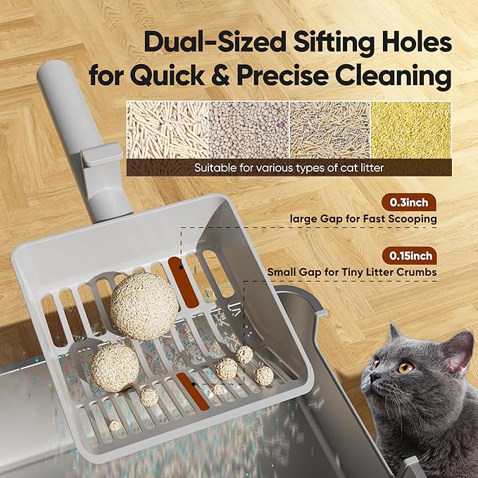 Large Cat Litter Scoop, Heavy-Duty Litter Scoop - Image 4