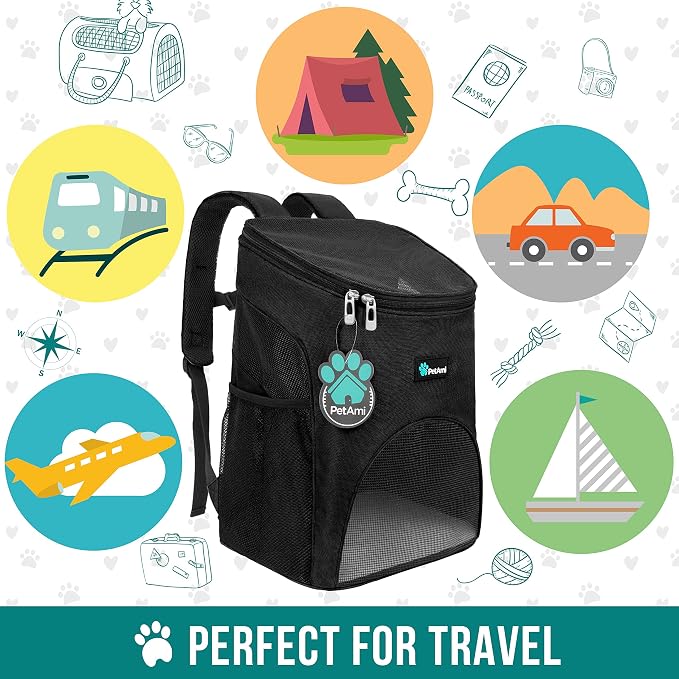PetAmi Small Dogs and Cat Backpack Carrier, Airline Approved Pet Backpack - Image 7