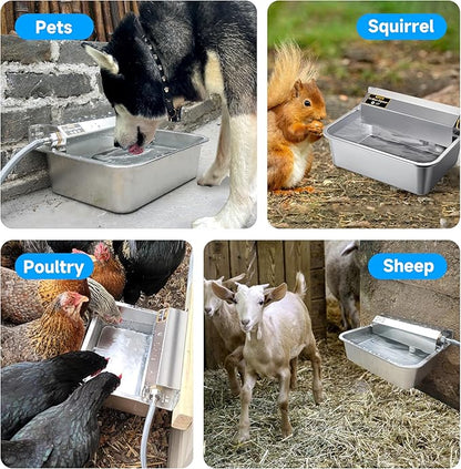 Automatic Dog Water Dispenser, 2 Gallons 304 Stainless Steel Large Dog Water - Image 8