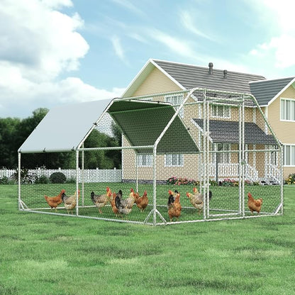 Large Metal Chicken Coop, Walk-in Chicken Run by 4ever2buy