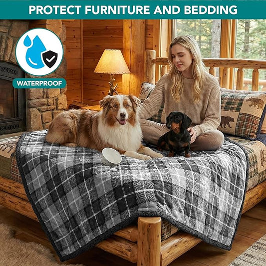 PetAmi Waterproof Dog Blanket for Bed, XL Dog Pet Blanket Couch Cover Protection - Image 2