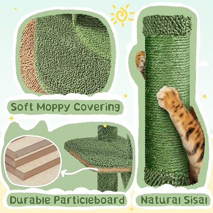 Yaheetech 63in Cactus Cat Tree, Pet Furniture Activity Center - Image 6