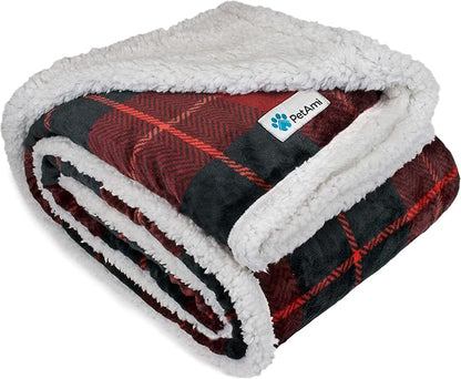 PetAmi Dog Blanket for Bed, XL Pet Blanket Large Dogs, Fleece Furniture Couch by PetAmi