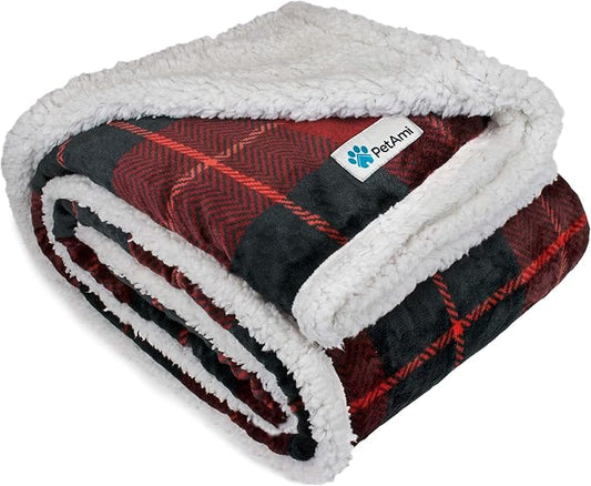 PetAmi Dog Blanket for Bed, XL Pet Blanket Large Dogs, Fleece Furniture Couch by PetAmi