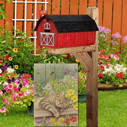 Sleeping Cat Garden Flag Double Sided Home Decorative, Spring Summer Garden - Image 6