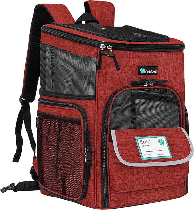 PetAmi Dog Backpack Carrier, Airline Approved Cat Backpacks by PetAmi