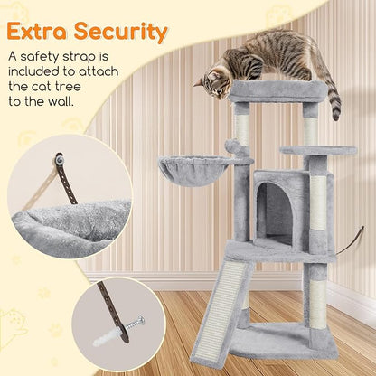 Yaheetech Cat Tree, 42in Cat Tower - Image 7
