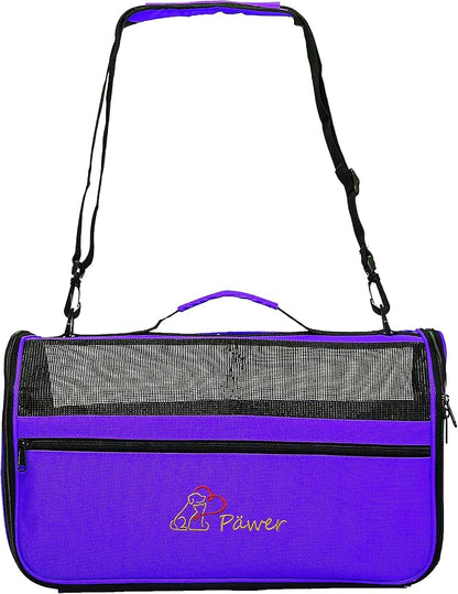 Pawer 18” x 10” x 10”Soft-Sided Foldable Airline Approved Pet Carrier by P%C3%84WER