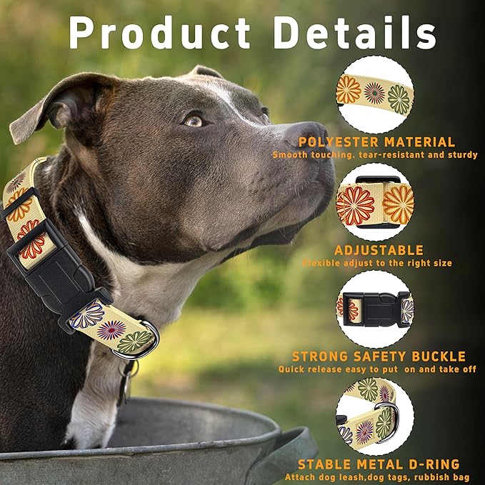 Dog Collar, Classical Indian Spirit Boys Girls Puppy Collar - Image 2