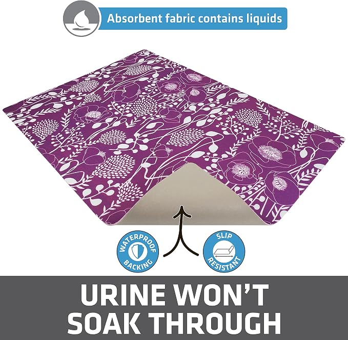 Drymate Cat Litter Box Mat, Litter Trapping Mat, Waterproof, Urine-Proof - Image 3