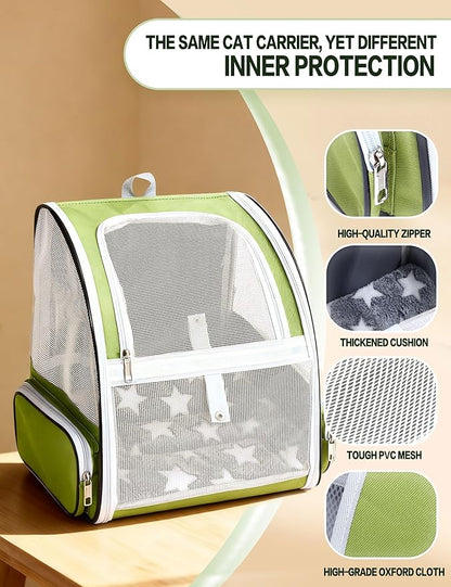 Green Cat Backpack Carrier - Image 5