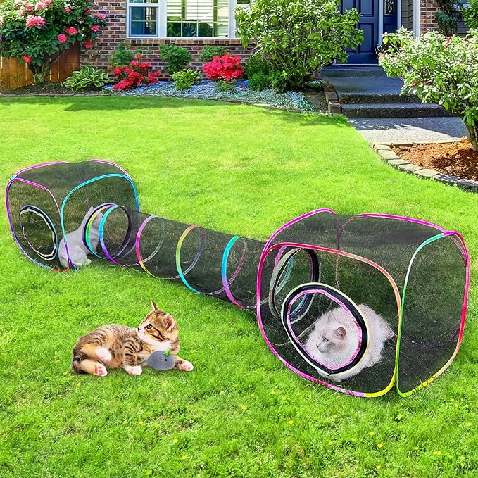 Outdoor Cat Enclosures Portable Cats Tunnel by UnicornCatcher