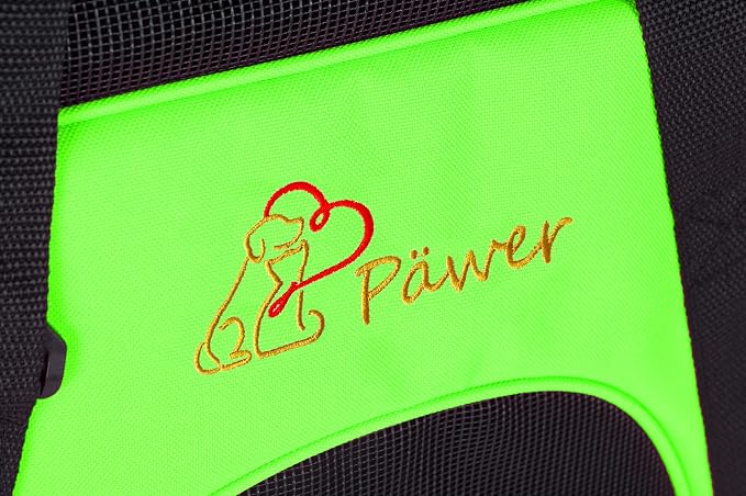 Pawer Soft-Sided Pet Carrier for Cat and Small Dog, Bright Green Color - Image 9