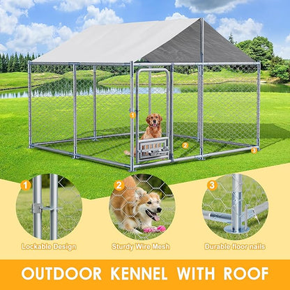 7.5×7.5×5.3 FT Outdoor Dog Kennel - Image 2