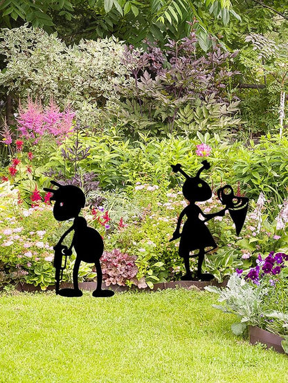 4 Piece Metal Ant Garden Decorative Stakes - Image 5
