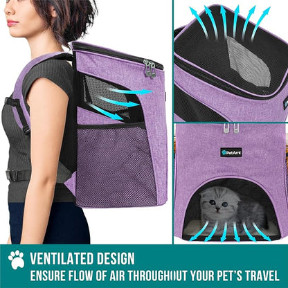 PetAmi Small Dogs and Cat Backpack Carrier, Airline Approved Pet Backpack - Image 4