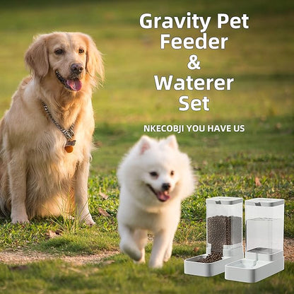 Gravity Pet Feeder and Water Dispenser Set, Automatic Dog Feeder and Dog Water - Image 6