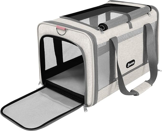 Cat Carrier American Airline Approved 18x11x11, Top Opening Sturdy Soft Pet by GAPZER