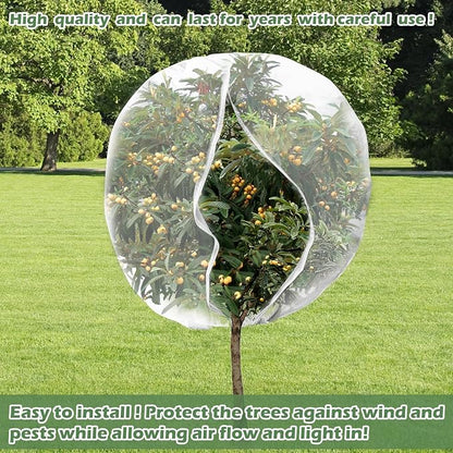 8 x 8ft Large Fruits Tree Netting, Garden Mesh Insect Tree Cover - Image 6