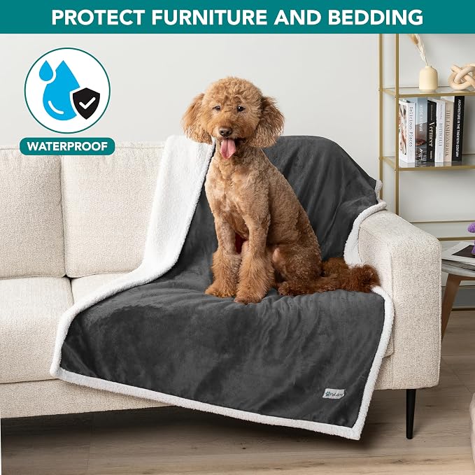 PetAmi Waterproof Dog Blanket for Medium Large Dog Puppy Cat Throw for Couch - Image 2