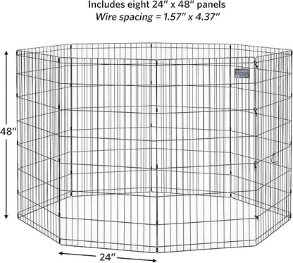 MidWest Homes for Pets Folding Metal Dog Exercise Pen, Indoor/Outdoor Playpen - Image 5