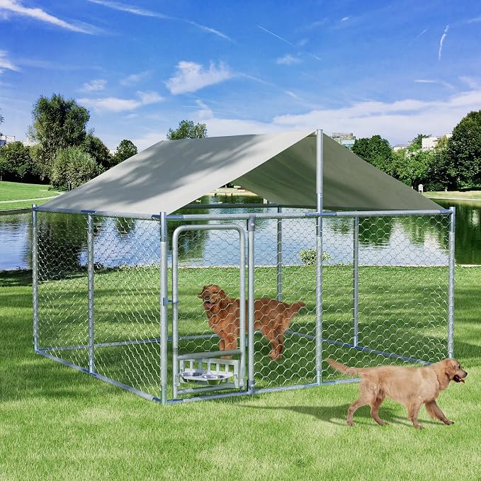 7.5×7.5×5.3 FT Outdoor Dog Kennel - Image 9