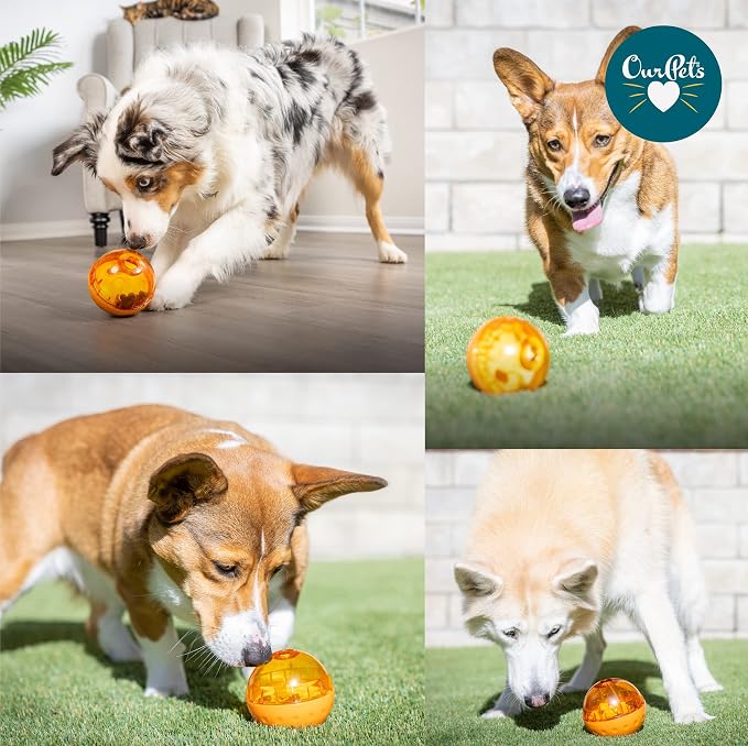 OurPet's IQ Treat Ball Interactive Food Dispensing Dog Toy - Image 8