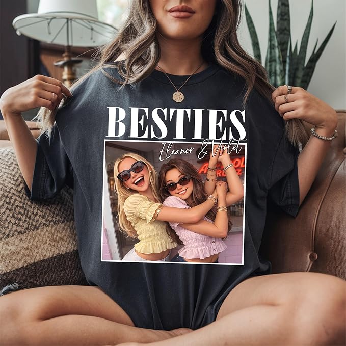 Custom Bootleg Rap Tee, Personalized Girlfriend Vintage Graphic T-Shirt - Image 3