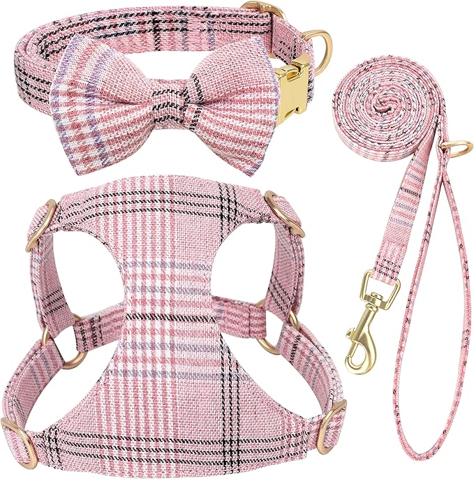 Beirui Cute Small Dog Harness Collar and Leash Set by Beirui