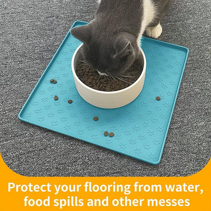 Ptlom Dog Food Mat Anti-Slip Bowl Mats - Image 6