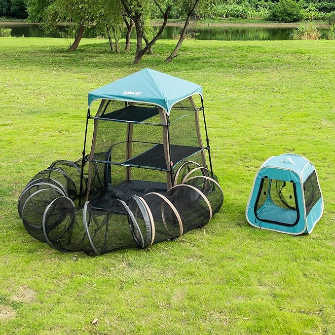 Extra Large catio Outdoor cat Enclosure, 3-in-1 Cat Tower Tent - Image 4