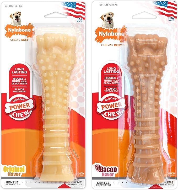 Nylabone Textured Knuckle Bone Power Chew Toy - Image 8