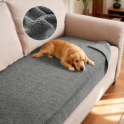H.VERSAILTEX Non Slip Pet Couch Cover Chenille Dog Bed Protector Thick Soft by HVERSAILTEX