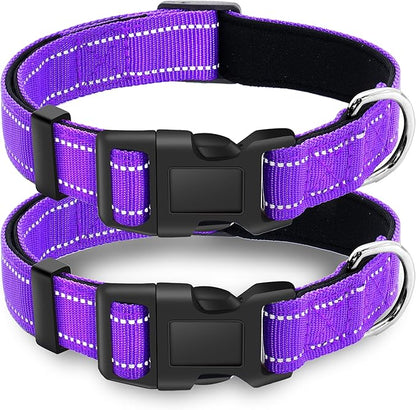 2 Pack Reflective Dog Collar by LIEVUIKEN