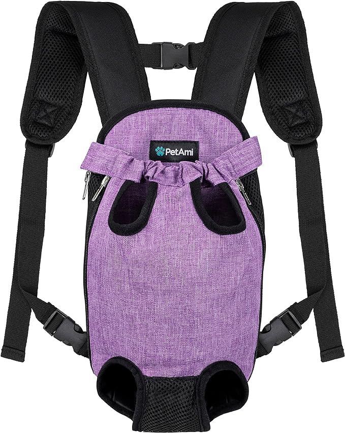 PetAmi Dog Carrier Backpack, Adjustable Dog Pet Cat Front Carrier Backpack | - Image 8