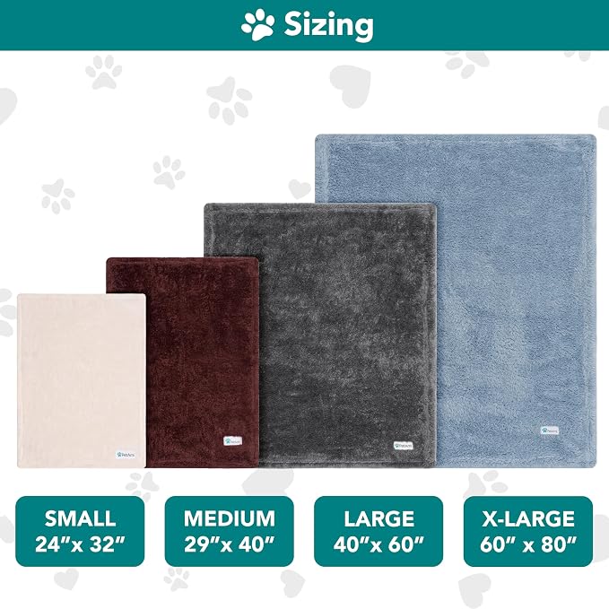 PetAmi Dog Blanket for Small Dogs Blue, Fluffy Soft Puppy Blanket, Sherpa - Image 7