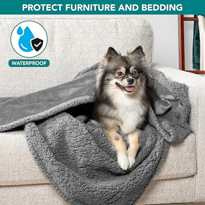 PetAmi Waterproof Dog Blanket for Small Medium Dog Puppy Cat Throw for Couch - Image 2