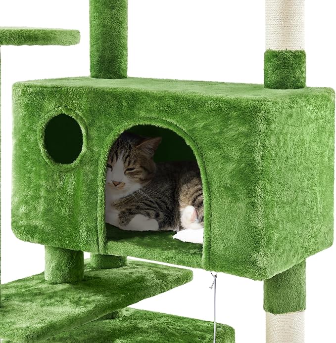 Yaheetech 70in Multi-Level Cat Tree Tall Cat Tower Cat Furniture - Image 5
