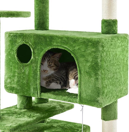 Yaheetech 70in Multi-Level Cat Tree Tall Cat Tower Cat Furniture - Image 5