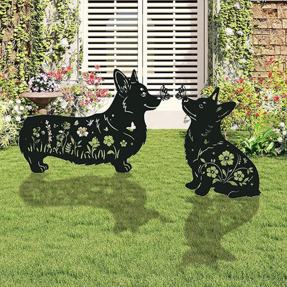 Corgi Metal Garden Stakes Yard Decor, Lawn Ornaments, Dachshund Outdoor - Image 5
