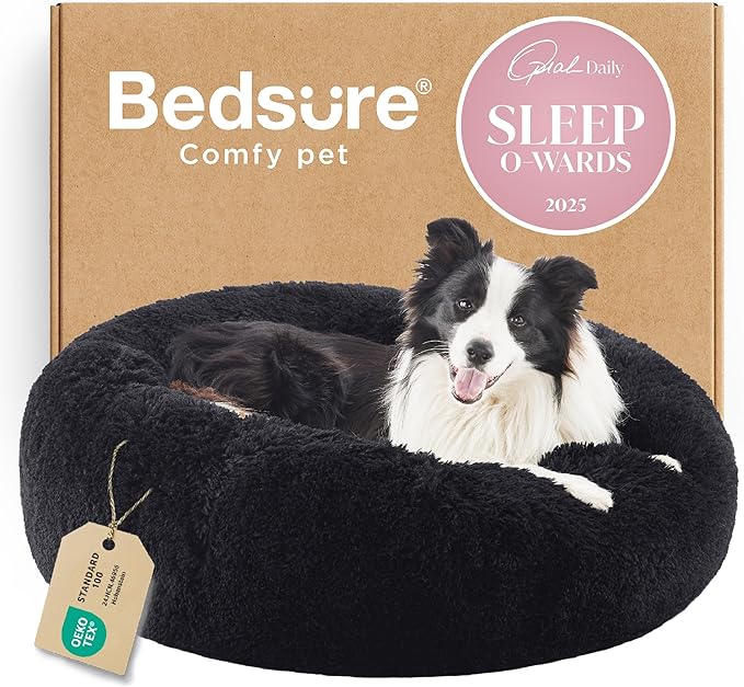 Bedsure Calming Dog Bed for Large Dogs by BEDSURE