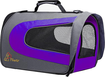 Pawer 18” x 11”x 11” Soft-Sided Foldable Airline Approved Pet Carrier - Image 4