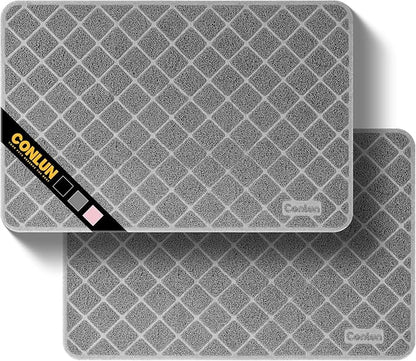 Cat Litter Mat Litter Trapping Mat, Less Waste Cat Litter Box Mat by Conlun