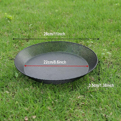 2pcs Metal Round Bird Feeders Tray, Wild Birds Seed Feeder, Mesh Tray Outdoor - Image 2