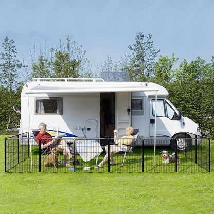 Yaheetech Dog Playpen Outdoor, 32 inch 32 Panels Dog Pen Indoor Heavy Duty - Image 3
