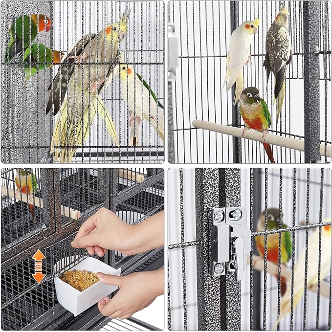 Yaheetech Stackable Divided Breeder Breeding Parakeet Bird Cage - Image 3